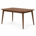 Table rectangulaire en bois noyer 120x75x74 cm