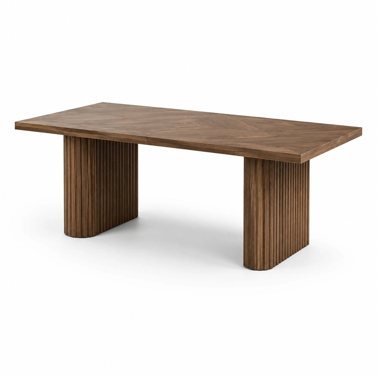 Table rectangulaire en bois de noyer